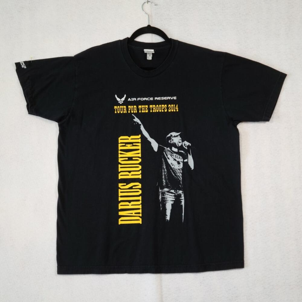 Darius Rucker 2014 AF Tour Concert Short Sleeve T-Shirt, Men Size XL, EUC